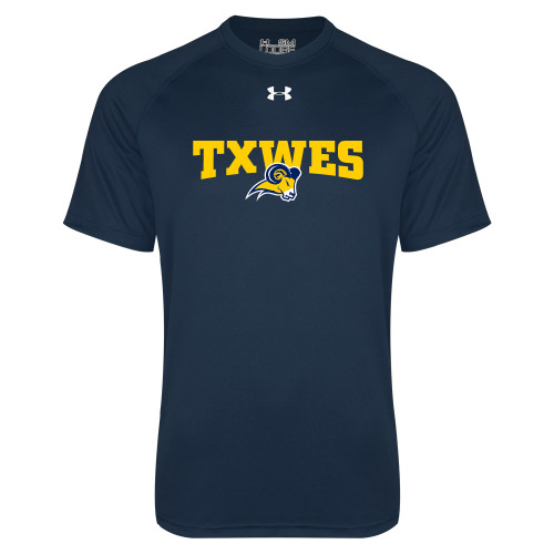  Under Armour Navy Tech Tee - Secondary Mark