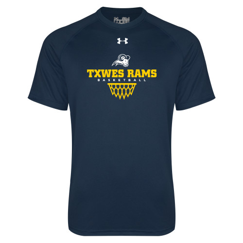  Under Armour Navy Tech Tee - Basketball Design