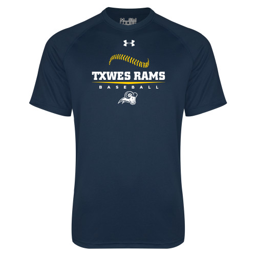  Under Armour Navy Tech Tee - Baseball Design