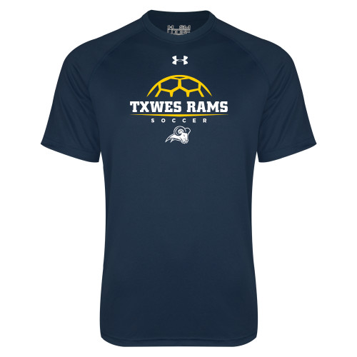  Under Armour Navy Tech Tee - Soccer Design