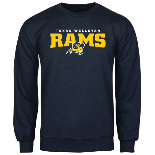  Navy Fleece Crew - Primary Mark