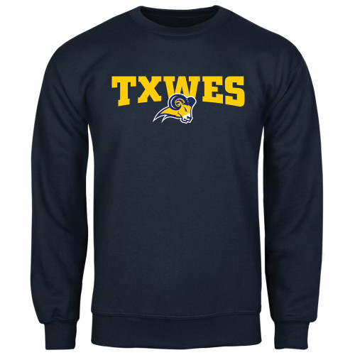  Navy Fleece Crew - Secondary Mark