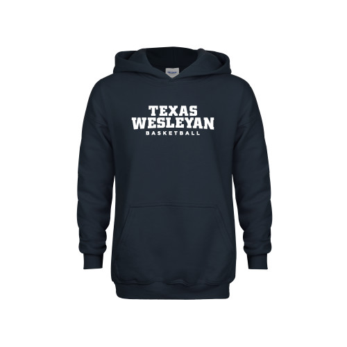  Youth Navy Fleece Hoodie - Basketball