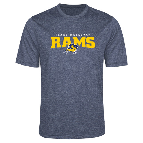  Navy Heather Performance Contender Tee - Primary Mark
