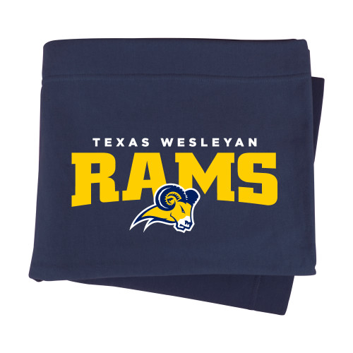  Navy Sweatshirt Blanket - Primary Mark
