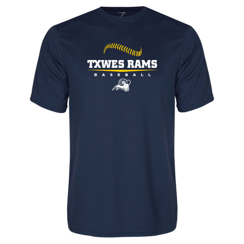  Navy Performance Tee - Baseball Design