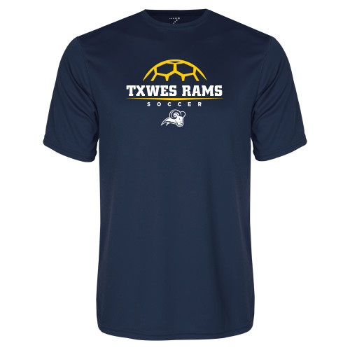  Navy Performance Tee - Soccer Design