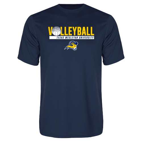  Navy Performance Tee - Texas Wesleyan University Volleyball