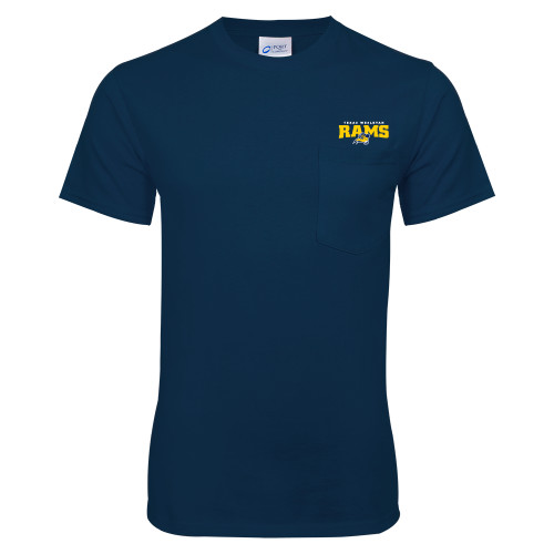  Navy T-Shirt w/Pocket - Primary Mark