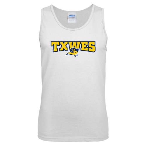  White Tank Top - Secondary Mark