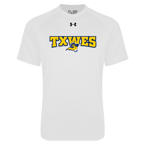  Under Armour White Tech Tee - Secondary Mark