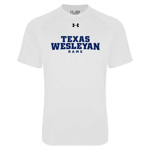  Under Armour White Tech Tee - Texas Wesleyan Rams