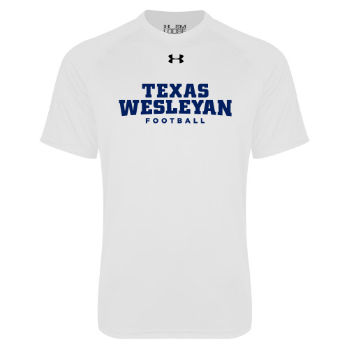  Under Armour White Tech Tee - Football