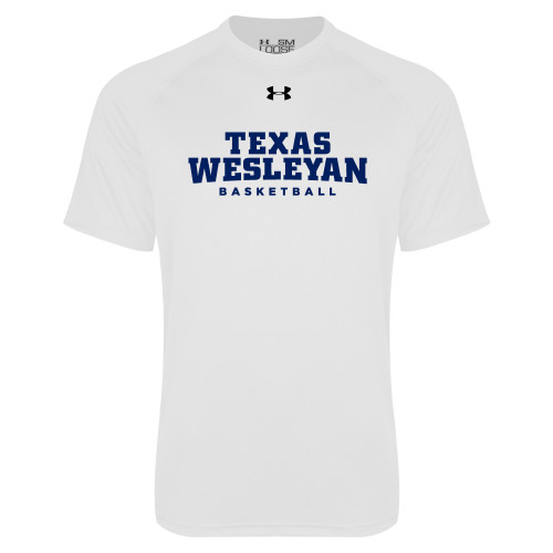  Under Armour White Tech Tee - Basketball