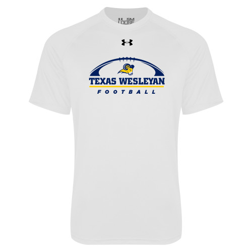  Under Armour White Tech Tee - Football Design