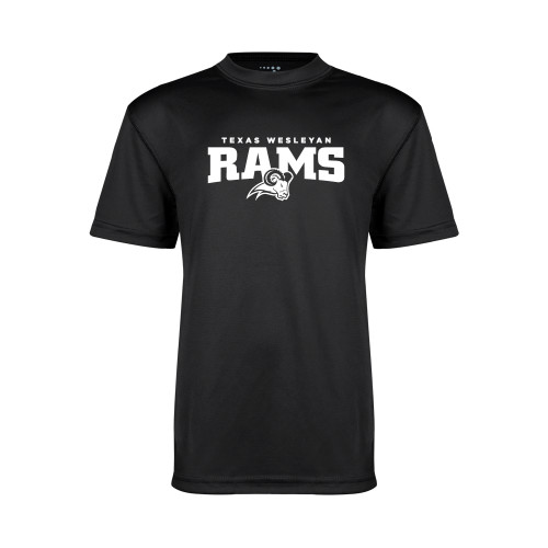  Youth Performance Black Tee - Primary Mark