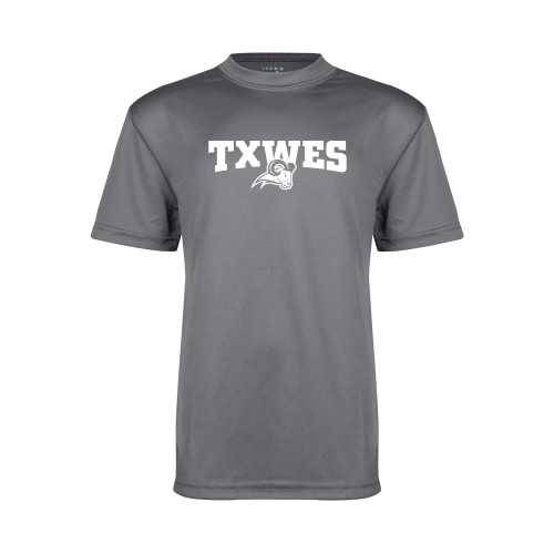  Youth Performance Grey Concrete Tee - Secondary Mark