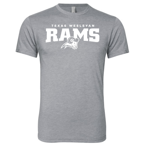  Next Level Heather Grey Triblend Tee - Primary Mark