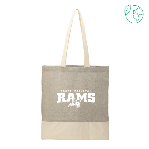  Split Recycled Grey Cotton Twill Convention Tote - Primary Mark