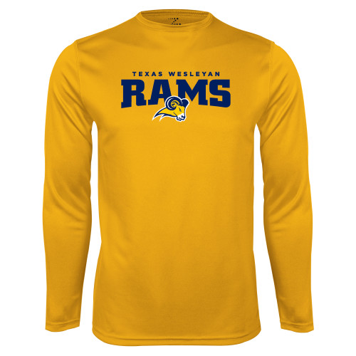  Gold Performance Long Sleeve Shirt - Primary Mark