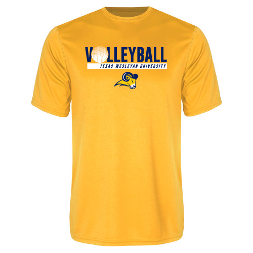  Gold Performance Tee - Texas Wesleyan University Volleyball