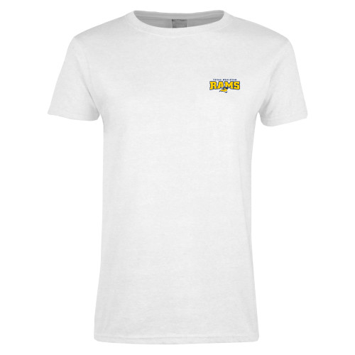  Womens White Short Sleeve Tee - Primary Mark