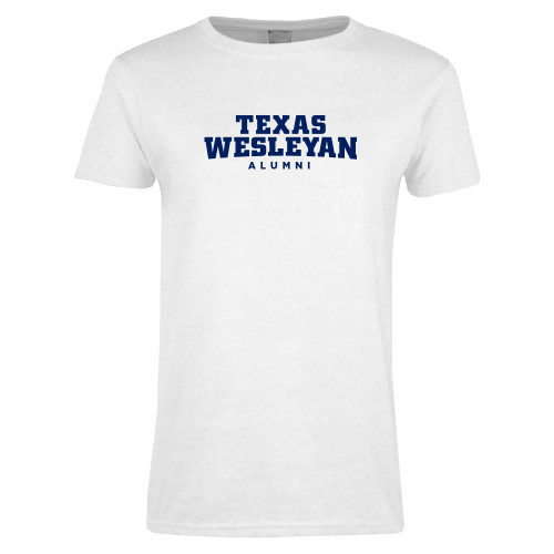  Womens White Short Sleeve Tee - Alumni