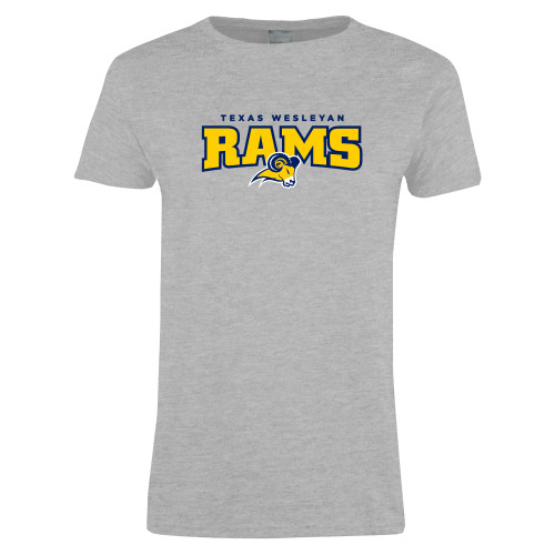  Womens Grey Short Sleeve Tee - Primary Mark