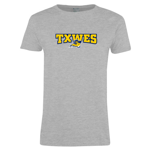  Womens Grey Short Sleeve Tee - Secondary Mark