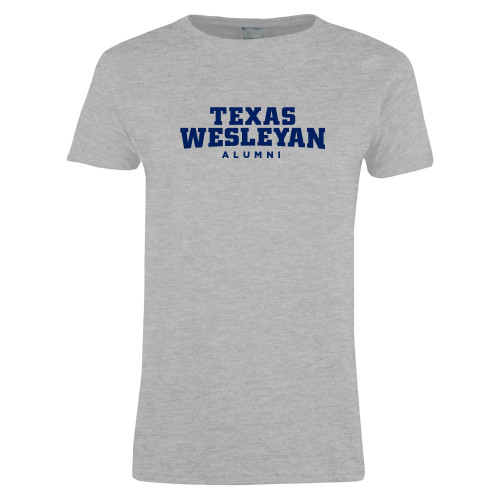  Womens Grey Short Sleeve Tee - Alumni