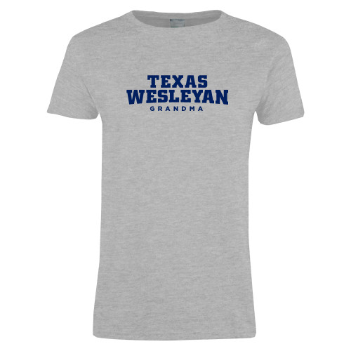  Womens Grey Short Sleeve Tee - Grandma