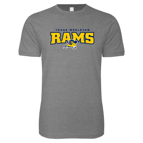  Next Level Heather Grey SoftStyle T Shirt - Primary Mark