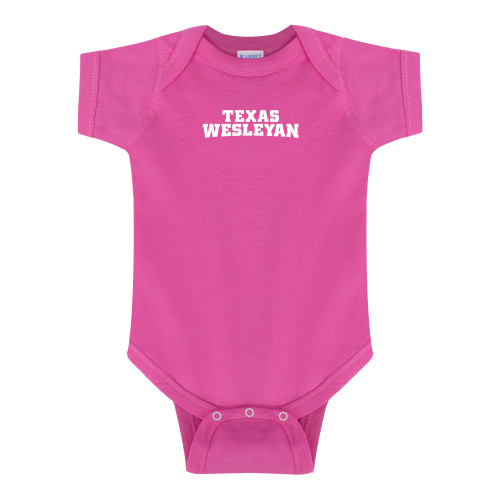  Fuchsia Infant Onesie - Texas Wesleyan