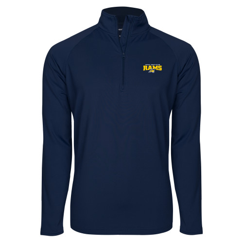  Sport Tek Navy Sport Wick Stretch 1/2 Zip Pullover - Primary Mark