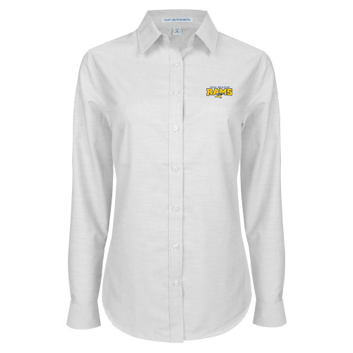  Womens White Oxford Shirt - Primary Mark