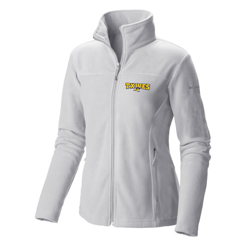  Columbia Womens Full Zip White Fleece Jacket - Secondary Mark