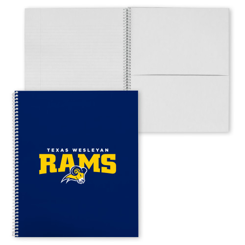  College Spiral Notebook w/Clear Coil - Primary Mark