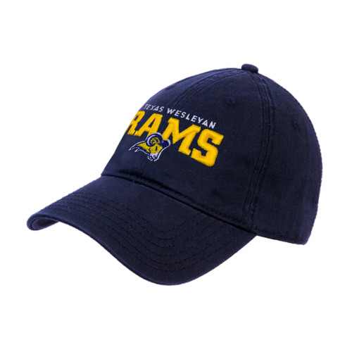  Navy Unstructured Adjustable Low Profile Hat - Primary Mark
