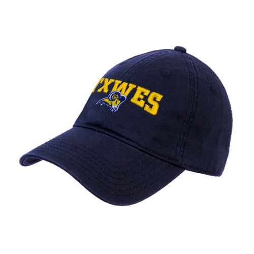  Navy Unstructured Adjustable Low Profile Hat - Secondary Mark