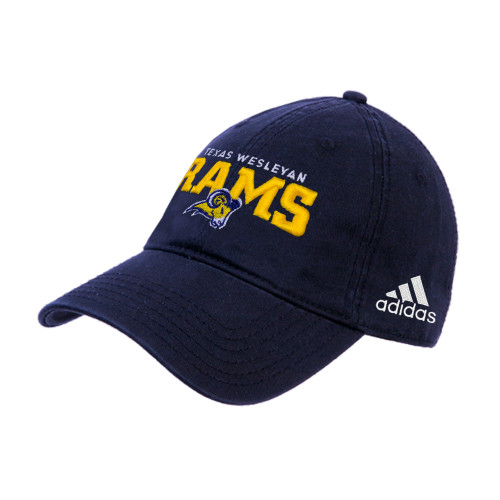  Adidas Navy Adjustable Washed Slouch - Primary Mark