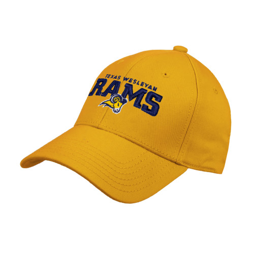  Gold Structured Adjustable Pro Style Hat - Primary Mark