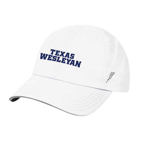  Womens White Performance Cap - Texas Wesleyan