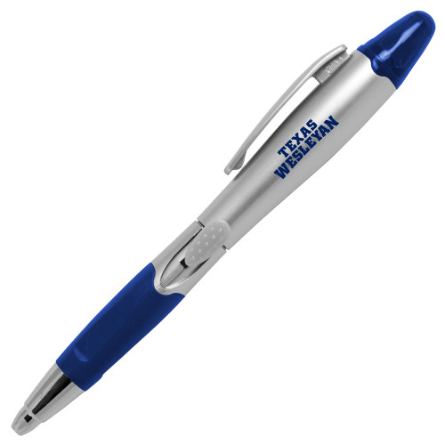 Main Image for  Silver/Blue Blossom Pen/Highlighter