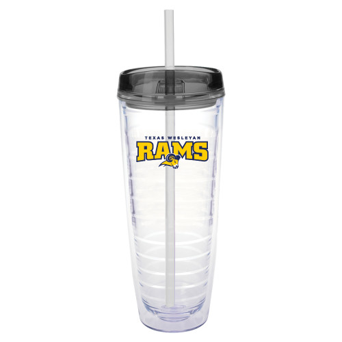  Tritan Double Wall Tumbler w/Charcoal Top 26oz - Primary Mark