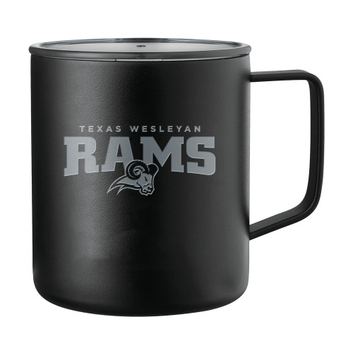  Rover Camp Vacuum Insulated Black Mug 14oz - Primary Mark  Engraved