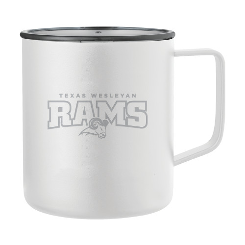  Rover Camp Vacuum Insulated White Mug 14oz - Primary Mark  Engraved