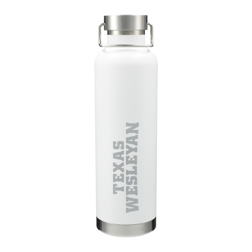  Thor Copper Vacuum Insulated White Bottle 32oz - Texas Wesleyan  Engraved