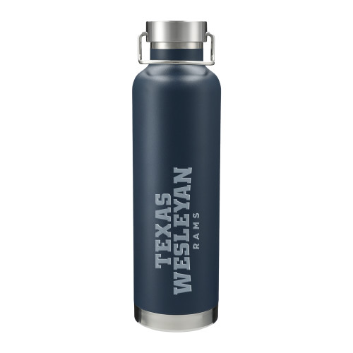  Thor Copper Vacuum Insulated Navy Bottle 32oz - Texas Wesleyan Rams Engraved