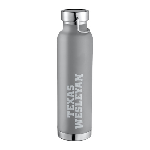  Thor Copper Vacuum Insulated Grey Bottle 22oz - Texas Wesleyan  Engraved