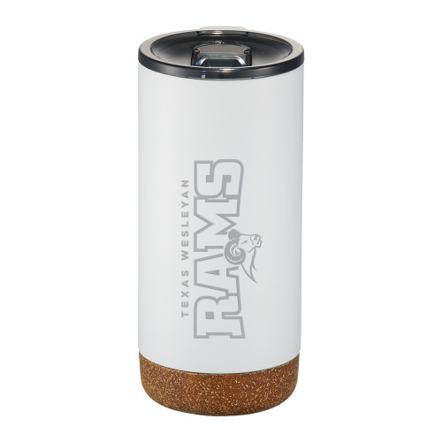  Valhalla Vacuum Insulated White Tumbler 16oz - Primary Mark  Engraved